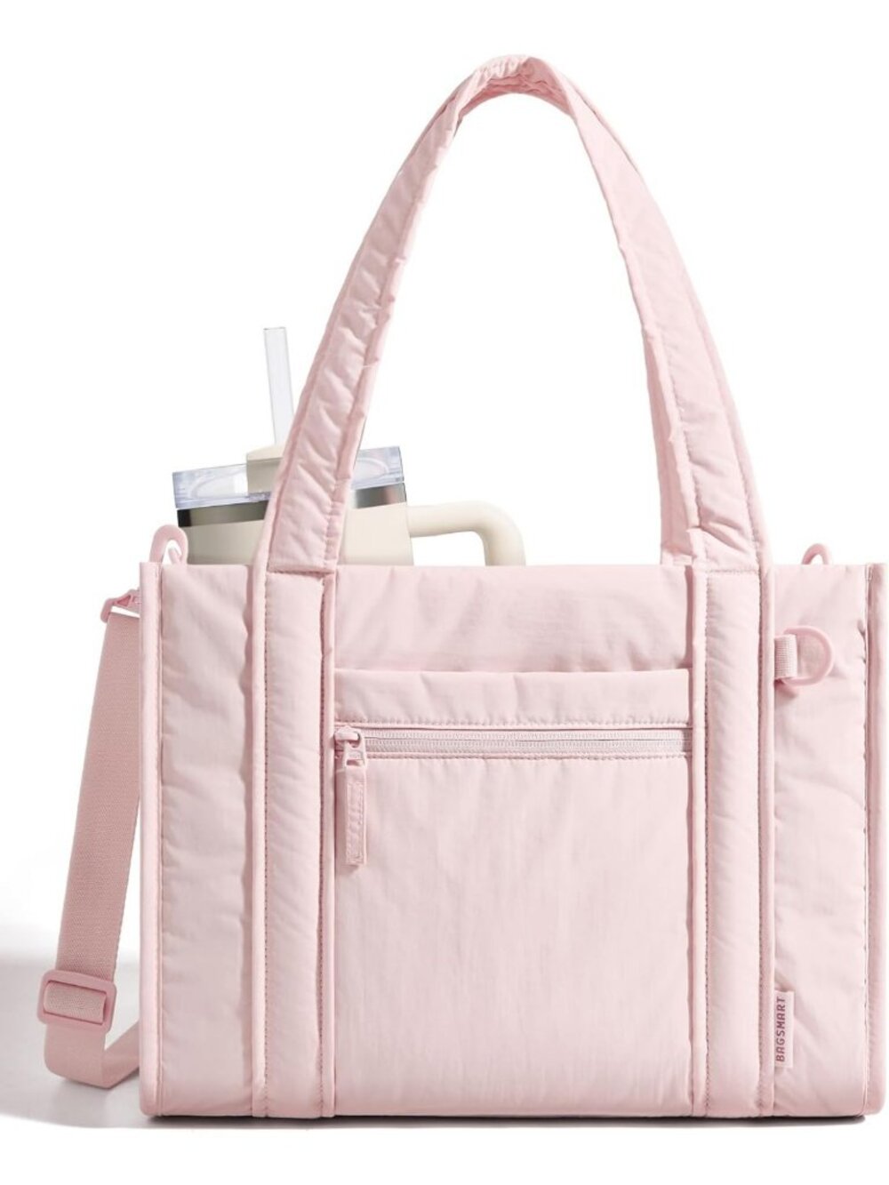 Stylish Boxy Tote Bag for Women, Versatile Crossbody Work Bag with Zipper
